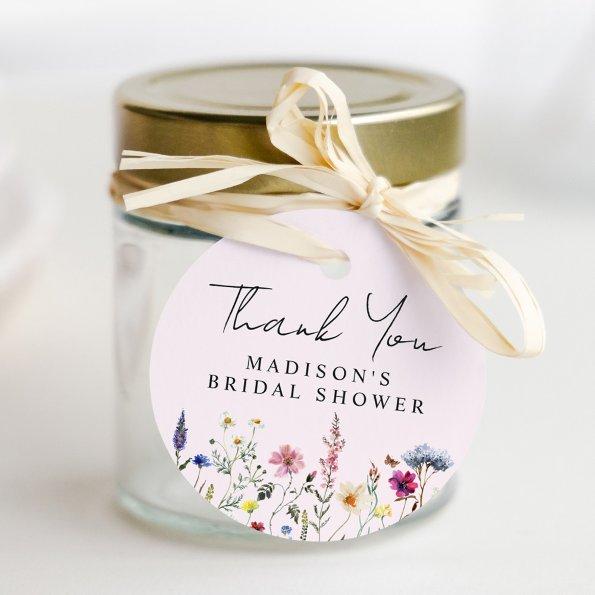 Elegant Wildflower Meadow  Thank You Favor Tags