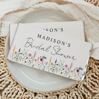 Elegant Wildflower Meadow Cream  Hershey Bar Favors