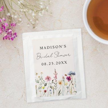 Elegant Wildflower Meadow Cream  Tea Bag Drink Mix