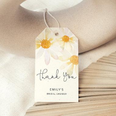 Elegant wildflower watercolor floral bridal shower gift tags
