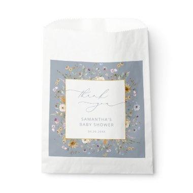 Elegant Wildflowers Baby Shower Thank You Favor Favor Bag