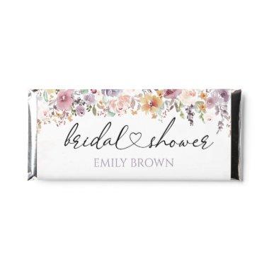 Elegant Wildflowers bridal shower Hershey Bar Favors