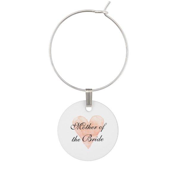 Elegant wine glass charms for classy wedding party