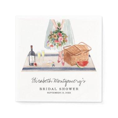 Elegant Wine Tasting | Picnic Bridal Shower Napkins