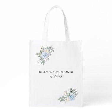 Elegant Winter Bridal Shower Favors Grocery Bag