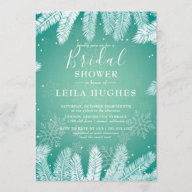 Elegant Winter Bridal Shower Invitations