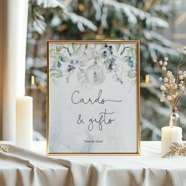 Elegant winter  and gifts poster