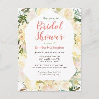 Elegant Yellow Boho Bridal Shower Invitation PostInvitations