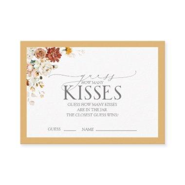 Elegant Yellow Wildflower Bridal Shower Game Enclosure Invitations