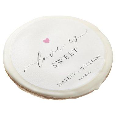 Ellesmere Minimalist Wedding Love Is Sweet Sugar Cookie