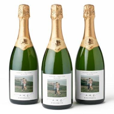 Ellesmere Our Favorite Photo Favor Sparkling Wine Label