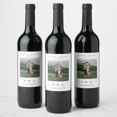 Ellesmere Our Favorite Photo Favor Wine Label