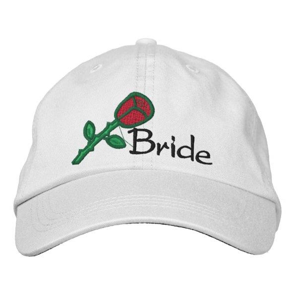 EMBROIDERED BRIDE WEDDING CAP