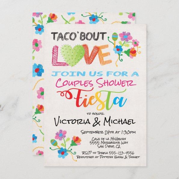 Embroidery Taco 'bout Love couples shower invite