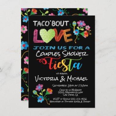 Embroidery Taco 'bout Love couples shower invite