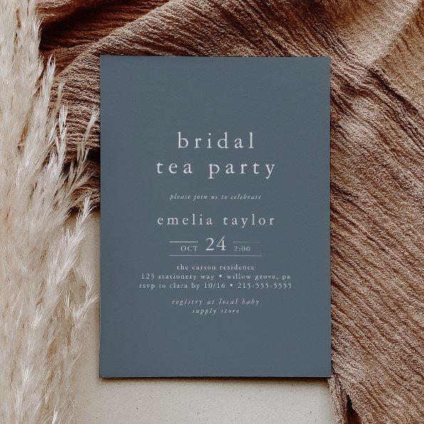 EMELIA Simple Dark Blue Tea Party