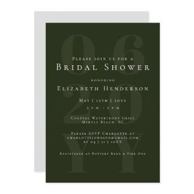 Emerald Green Minimalist Bold Type