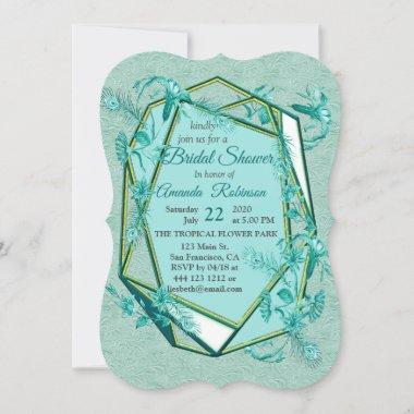 Emerald green on a sculpture texture backing Invitations