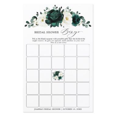 Emerald Greenery Eucalyptus Bridal Shower Bingo