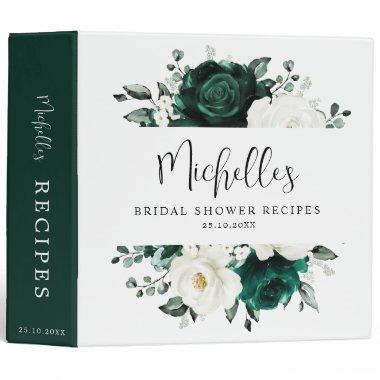 Emerald Greenery Eucalyptus  Recipe 3 Ring Binder