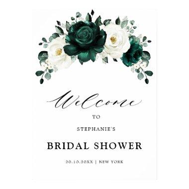 Emerald Greenery Eucalyptus  Welcome Poster