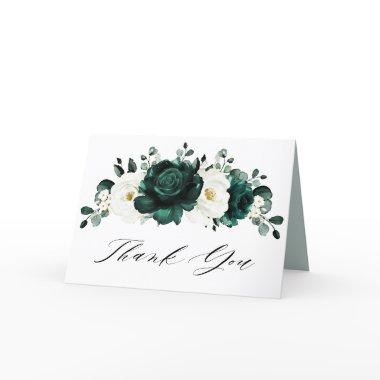 Emerald Greenery Eucalyptus White  Thank You