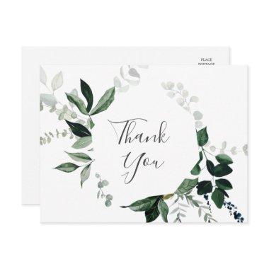 Emerald Greenery Thank You PostInvitations