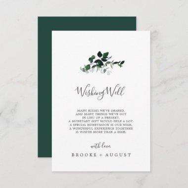 Emerald Greenery Wedding Wishing Well Invitations