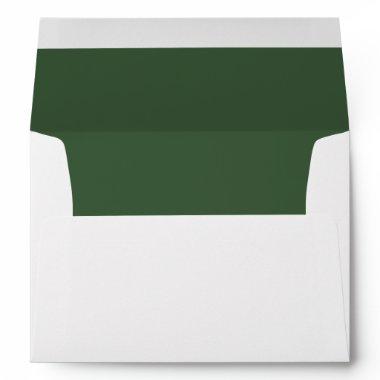 Emerald Wedding Elegant Modern Return Address Envelope