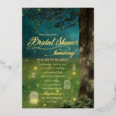 Enchanted Forest Garden Rustic  GOLD Foil