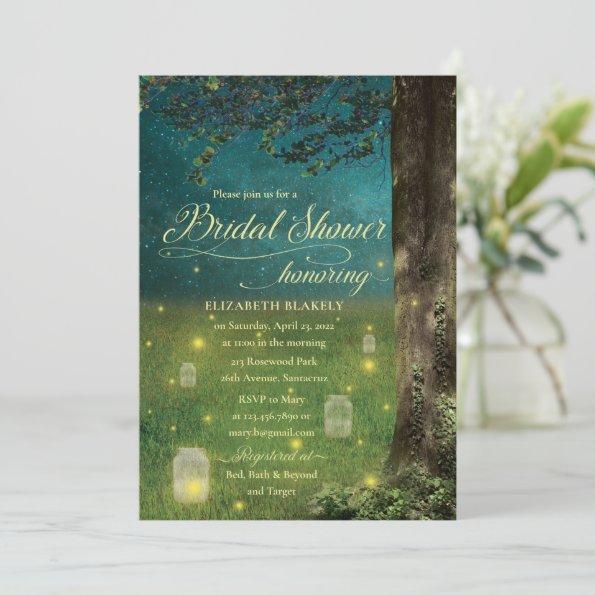 Enchanted Forest Garden Rustic Bridal Shower Invitations