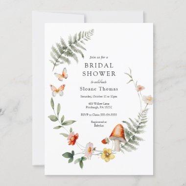 Enchanted Forest Mushroom Bridal Shower Invitations