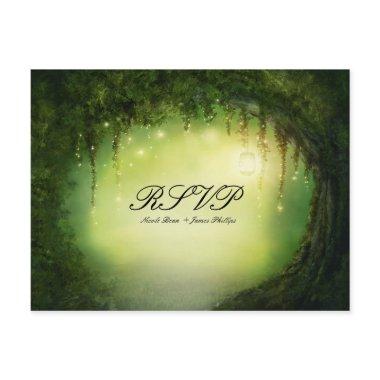 Enchanted Forest Rustic RSVP Wedding Post