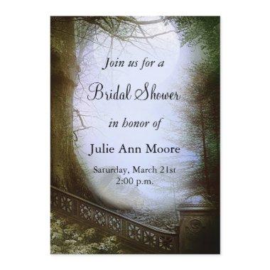 Enchanted Forest Scene Bridal Shower Invitations