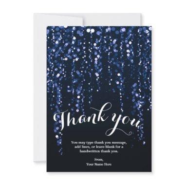 Enchanted Star Lights Blue Violet Thank You