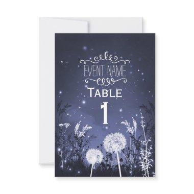 Enchanted Twilight Sky Stars & Foliage RSVP card