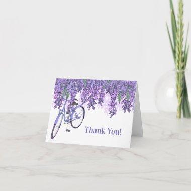 Enchanting Wisteria Bicycle Thank You