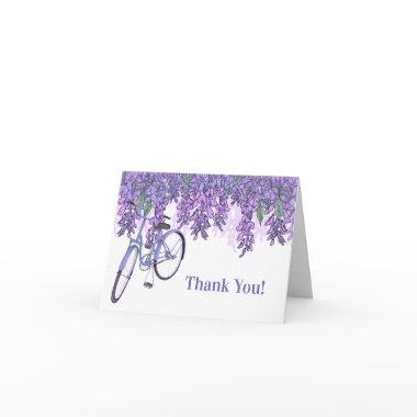 Enchanting Wisteria Bicycle Thank You