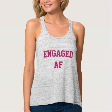 Engaged AF Bride Bachelorette Party Tank Top Pink