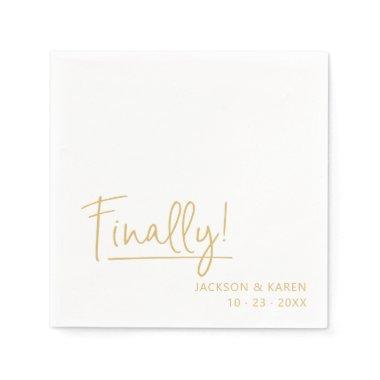 Engagement / Wedding | Finally! | Paper Napkin