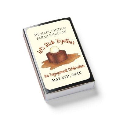 Engagement Wedding Party Sticky Toffee Pudding Matchboxes
