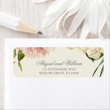 English Blooms Wedding Label