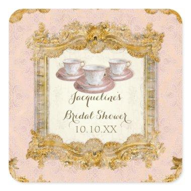 Envelope Seal Paris Palace Tea Party Bridal Shower