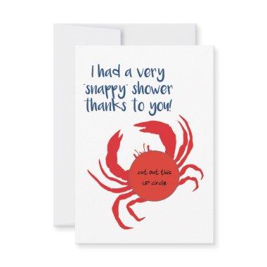 EOS Lip Balm Favor , Snappy Shower, Crab Thank You
