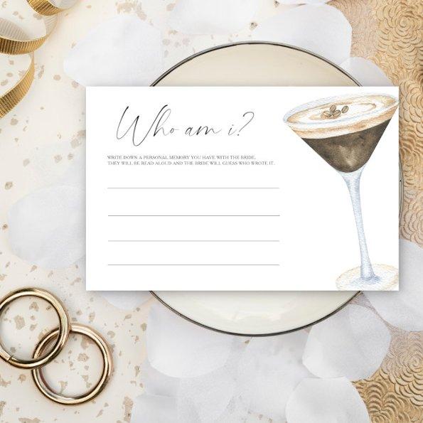 Espresso Martini  Who am I game Stationery