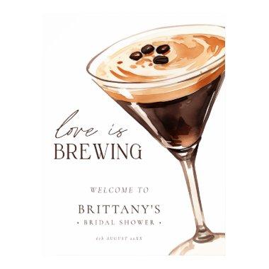 Espresso Martini Love is Brewing  Poster