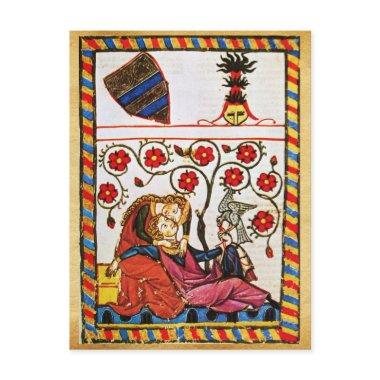 ETERNAL LOVE MINIATURE PARCHMENT,VALENTINE'S DAY HOLIDAY POST
