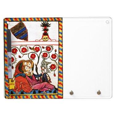 ETERNAL LOVE , MONOGRAM DRY ERASE BOARD WITH KEYCHAIN HOLDER