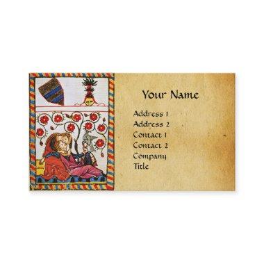 ETERNAL LOVE MONOGRAM Medieval Parchment Business Invitations