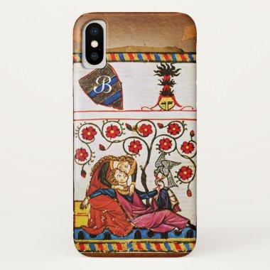 ETERNAL LOVE MONOGRAM parchment iPhone X Case